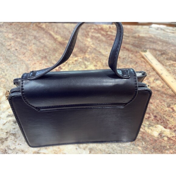 Urban Outfitters Compact Black Mini Handbag – Structured Evening Bag with Handle - Picture 3 of 10
